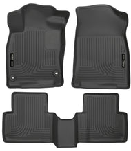 Carica l'immagine nel visualizzatore di Gallery, Husky Liners 2016 Honda Civic (4DR) WeatherBeater Combo Black Floor Liners - 2to4wheels