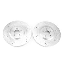Carica l&#39;immagine nel visualizzatore di Gallery, Power Stop 15-19 Dodge Challenger/Charger Hellcat Front Evolution Drilled &amp; Slotted Rotors - Pair