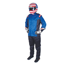 Laden Sie das Bild in den Galerie-Viewer, RaceQuip Blue Chevron-5 Jacket SFI-5 - Large