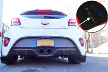Carica l'immagine nel visualizzatore di Gallery, Rally Armor 12-13 Hyundai Veloster UR Black Mud Flap w/ Silver Logo