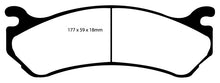 Carica l&#39;immagine nel visualizzatore di Gallery, EBC 02 Cadillac Escalade 5.3 (Akebono rear caliper) Yellowstuff Front Brake Pads