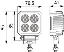 Carica l&#39;immagine nel visualizzatore di Gallery, Hella ValueFit LED Work Light TS1700 LED MV CR LT
