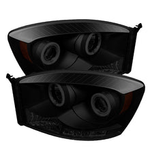 Laden Sie das Bild in den Galerie-Viewer, Spyder Dodge Ram 1500 06-08 06-09 Projector Headlights CCFL Halo LED Blk Smke PRO-YD-DR06-CCFL-BSM