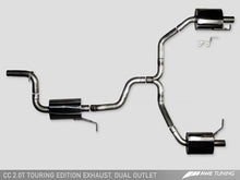 Charger l&#39;image dans la galerie, AWE Tuning VW CC Touring Edition Exhaust Dual Outlet - Diamond Black Tips