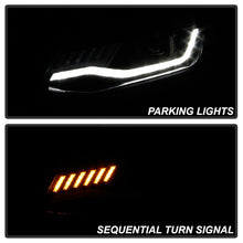 Carica l&#39;immagine nel visualizzatore di Gallery, Spyder Chevy Camaro 16-18 (Do Not Fit Halogen) Projector Headlights Black PRO-YD-CCAM16HIDSI-SEQ-BK
