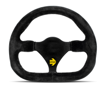 Charger l&#39;image dans la galerie, Momo MOD27 Steering Wheel 290 mm -  Black Suede/Black Spokes