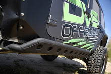 Load image into Gallery viewer, DV8 Offroad 07-18 Jeep Wrangler JK Plated Steel Rock Guard/Sliders w/ Holes (4 Door Only)