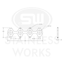Laden Sie das Bild in den Galerie-Viewer, Stainless Works Small Block Ford 4.6L 3V Round Port Header 304SS Exhaust Flanges 1-5/8in Primaries