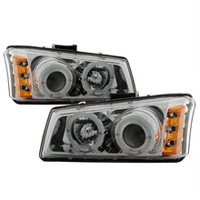 Laden Sie das Bild in den Galerie-Viewer, Spyder Chevy Silverado 1500 03-06 Projector Headlights LED Halo LED Ambr Reflctr Ch PRO-YD-CS03-AM-C