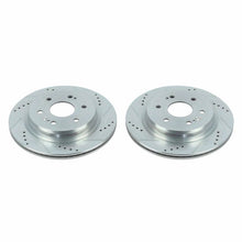 Carica l&#39;immagine nel visualizzatore di Gallery, Power Stop 19-20 Chevrolet Silverado 1500 Rear Evolution Drilled &amp; Slotted Rotors - Pair