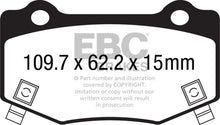 Carica l&#39;immagine nel visualizzatore di Gallery, EBC 16+ Cadillac ATS-V 3.6 Twin Turbo Yellowstuff Rear Brake Pads