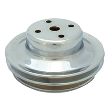 Cargar imagen en el visor de la galería, Spectre BB Chevy (w/Long Water Pump) Double Upper Groove Crankshaft Pulley - Chrome