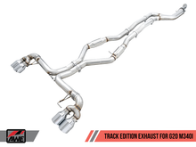 Laden Sie das Bild in den Galerie-Viewer, AWE Tuning 2019+ BMW M340i (G20) Track Edition Exhaust - Quad Diamond Black Tips