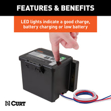 Carica l&#39;immagine nel visualizzatore di Gallery, Curt Push-to-Test Breakaway Kit w/Top-Load Battery