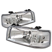 Carica l&#39;immagine nel visualizzatore di Gallery, Spyder Ford F150 92-96/Ford Bronco 92-96 1PC LED ( LEDs)Crystal Headlights Chrm HD-YD-FB92-1PC-C