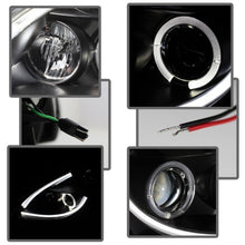 Laden Sie das Bild in den Galerie-Viewer, Spyder Nissan Altima 4Dr 10-12 Projector Headlights Light DRL LED Halo Blk PRO-YD-NA104D-LTDRL-BK
