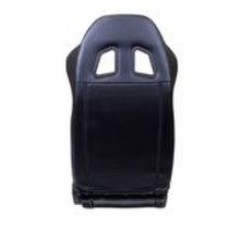 गैलरी व्यूवर में इमेज लोड करें, NRG Reclinable Sport Seats (Pair) PVC Leather w/NRG Logo - Black w/White Stitching