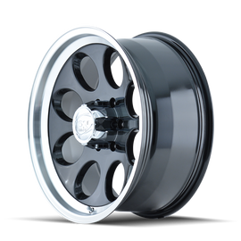 ION Type 171 17x9 / 5x127 BP / 0mm Offset / 83.82mm Hub Black/Machined Wheel