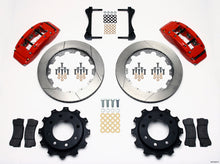 Carica l&#39;immagine nel visualizzatore di Gallery, Wilwood TC6R Rear Kit 16.00in Red 1999-2010 GM H2 / 2500 4.63 Cntr