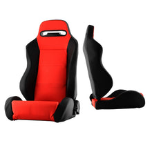 Charger l&#39;image dans la galerie, Xtune Thunder Style Racing Seat Pu (Double Slider) Red/Black Driver Side RST-TH-01-RD-DR