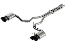 Charger l&#39;image dans la galerie, Borla 2020 Ford GT500 5.2L AT 3in ATAK CatBack Exhaust w/ Black Chrome Tips