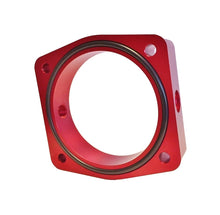 गैलरी व्यूवर में इमेज लोड करें, Torque Solution 03-06 Nissan 350Z / 02-09 Nissan Maxima 3.5L V6 Throttle Body Spacer (Red)