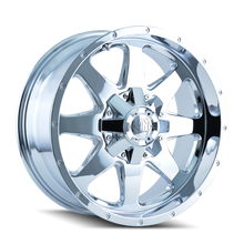 Cargar imagen en el visor de la galería, Mayhem 8040 Tank 17x9 / 5x114.3 BP / -12mm Offset / 87mm Hub Chrome Wheel
