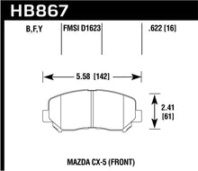 Load image into Gallery viewer, Hawk 13-16 Mazda CX-5 LTS Front Brake Pads