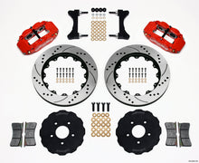 गैलरी व्यूवर में इमेज लोड करें, Wilwood Narrow Superlite 6R Front Hat Kit 14.00in Drilled Red Mitsubishi EVO VIII
