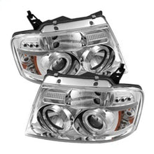 Carica l&#39;immagine nel visualizzatore di Gallery, Spyder Ford F150 04-08 Projector Headlights Version 2 LED Halo LED Chrm PRO-YD-FF15004-HL-G2-C