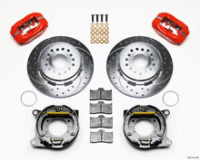 गैलरी व्यूवर में इमेज लोड करें, Wilwood Forged Dynalite P/S P-B Kit Drill-Zinc Red Chevy 12 Bolt w/ C-Clips