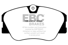 Carica l&#39;immagine nel visualizzatore di Gallery, EBC 86-93 Mercedes-Benz 190/190E 2.3 16v Greenstuff Front Brake Pads