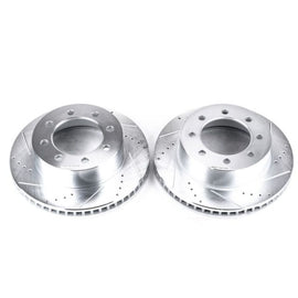 Power Stop 06-08 Dodge Ram 1500 Front Evolution Drilled & Slotted Rotors - Pair - 2to4wheels