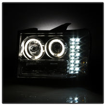 Cargar imagen en el visor de la galería, Spyder GMC Sierra 1500/2500/3500 07-13 Projector Headlights LED Halo- LED Chrome PRO-YD-GS07-HL-C
