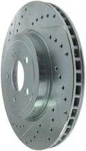 Laden Sie das Bild in den Galerie-Viewer, StopTech Select Sport 10-14 Dodge Challenger Drilled and Slotted Front Right Brake Rotor