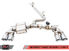 Cargar imagen en el visor de la galería, AWE Tuning Audi 8V S3 SwitchPath Exhaust w/Chrome Silver Tips 102mm