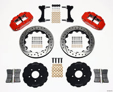 गैलरी व्यूवर में इमेज लोड करें, Wilwood Narrow Superlite 6R Front Hat Kit 13.06in Drilled Red Mitsubishi EVO VIII