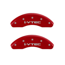 Cargar imagen en el visor de la galería, MGP Front set 2 Caliper Covers Engraved Front MGP Red finish silver ch