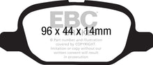 गैलरी व्यूवर में इमेज लोड करें, EBC 11+ Fiat 500 1.4 (ATE Calipers) Redstuff Rear Brake Pads