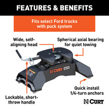 Carica l&#39;immagine nel visualizzatore di Gallery, Curt Q25 5th Wheel Hitch w/Ford Puck System Legs