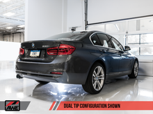 Cargar imagen en el visor de la galería, AWE Tuning BMW F3X 28i / 30i Touring Edition Axle-Back Exhaust Single Side - 80mm Black Tips