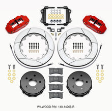 Laden Sie das Bild in den Galerie-Viewer, Wilwood Narrow Superlite 4R Rear Kit 14.00in Red 2007-up Jeep JK w/Lines