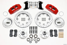 गैलरी व्यूवर में इमेज लोड करें, Wilwood Dynapro 6 Front Hub Kit 12.19in Drill-Zinc Red 67-69 Camaro 64-72 Nova Chevelle