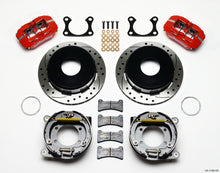Charger l&#39;image dans la galerie, Wilwood Dynapro Low-Profile 11.00in P-Brake Kit Drill-Red Big Ford 2.36in Offset Currie