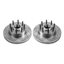 Cargar imagen en el visor de la galería, Power Stop 13-19 Ford F-250 Super Duty Front Evolution Drilled &amp; Slotted Rotors - Pair