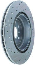 Laden Sie das Bild in den Galerie-Viewer, StopTech Select Sport 07-13 BMW 335i Slotted &amp; Drilled Vented Left Rear Brake Rotor