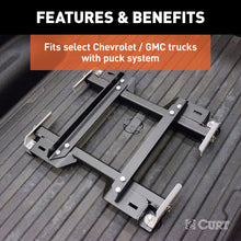 Carica l&#39;immagine nel visualizzatore di Gallery, Curt Q20 5th Wheel Hitch w/Roller and GM Puck System Adapter