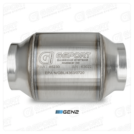GESI G-Sport 400 CPSI GEN 2 EPA Approved 3.0in Inlet/Outlet Catalytic Converter (500-850HP)