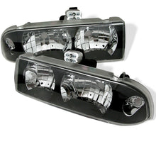 Cargar imagen en el visor de la galería, Spyder Chevy S10 98-04/Chevy Blazer 98-05 Crystal Headlights Black HD-YD-CS1098-BK