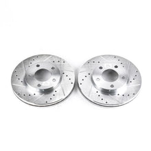 Cargar imagen en el visor de la galería, Power Stop 94-04 Ford Mustang Front Evolution Drilled &amp; Slotted Rotors - Pair